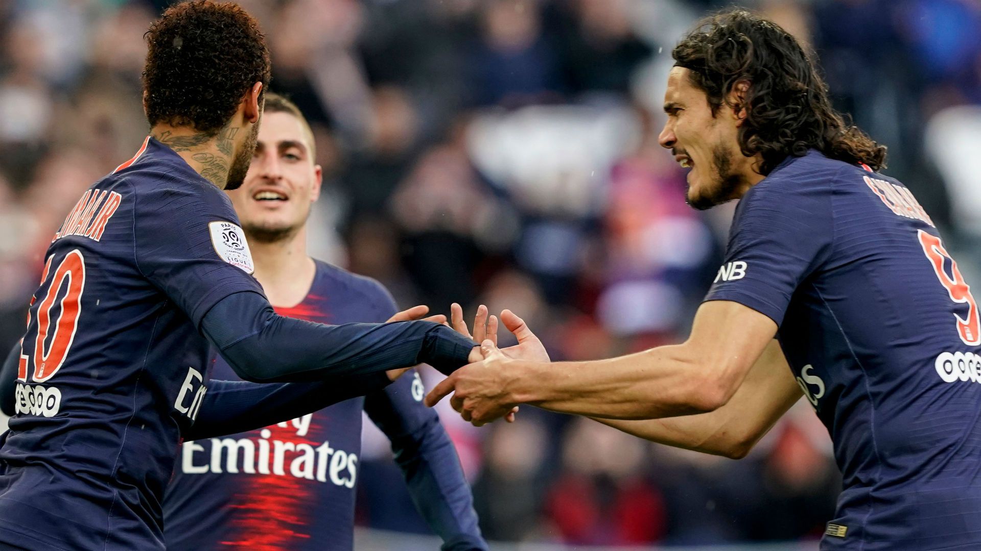 Edinson Cavani Neymar PSG Nice Ligue 1 04052019
