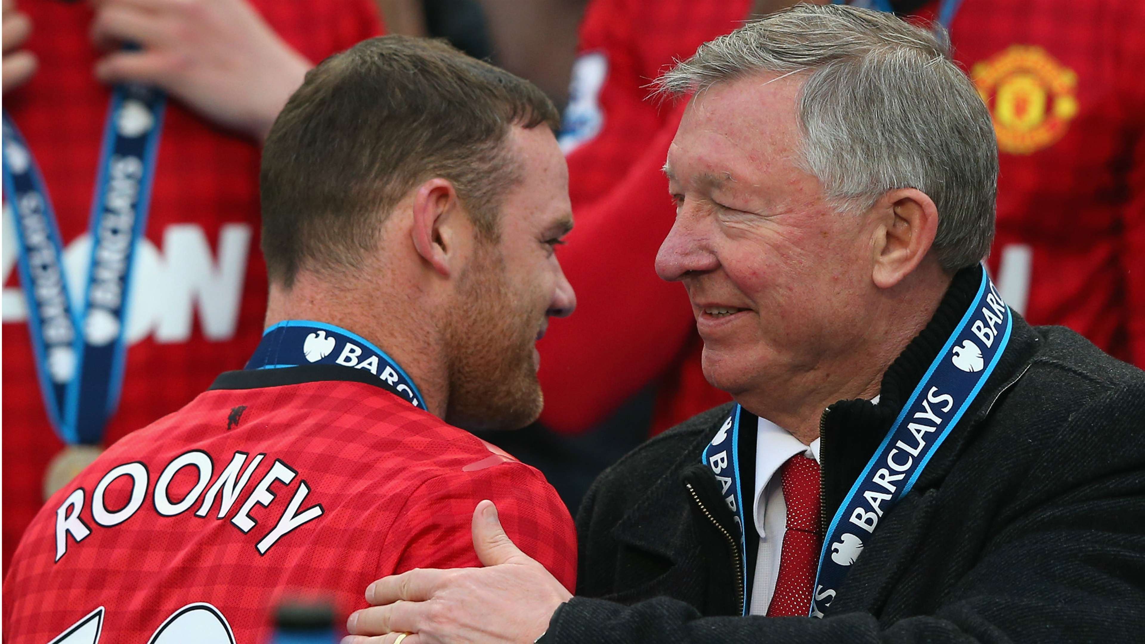 Wayne Rooney Alex Ferguson Manchester United Premier League 120513