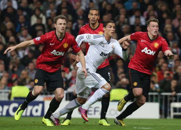 ronaldo, Evans, phil jones