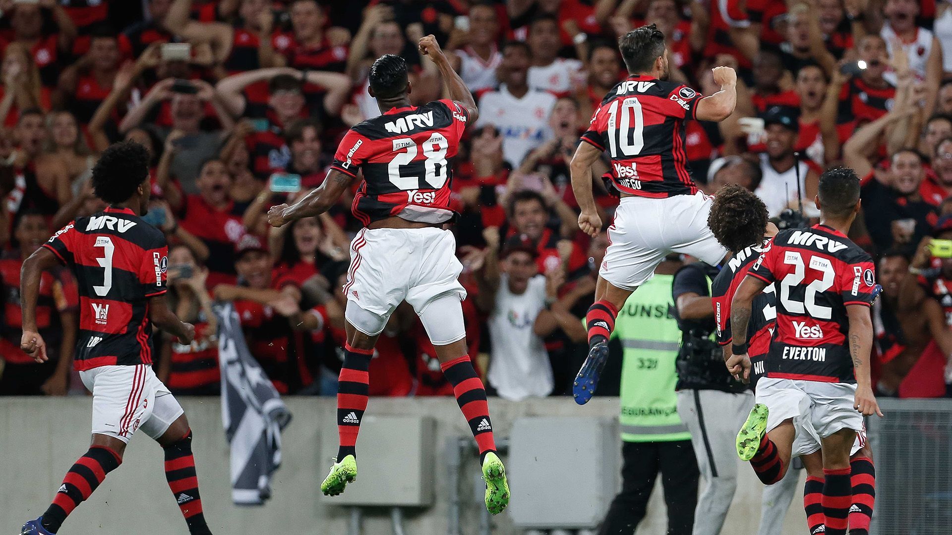 Comemoracao Flamengo San Lorenzo Libertadores 08032017