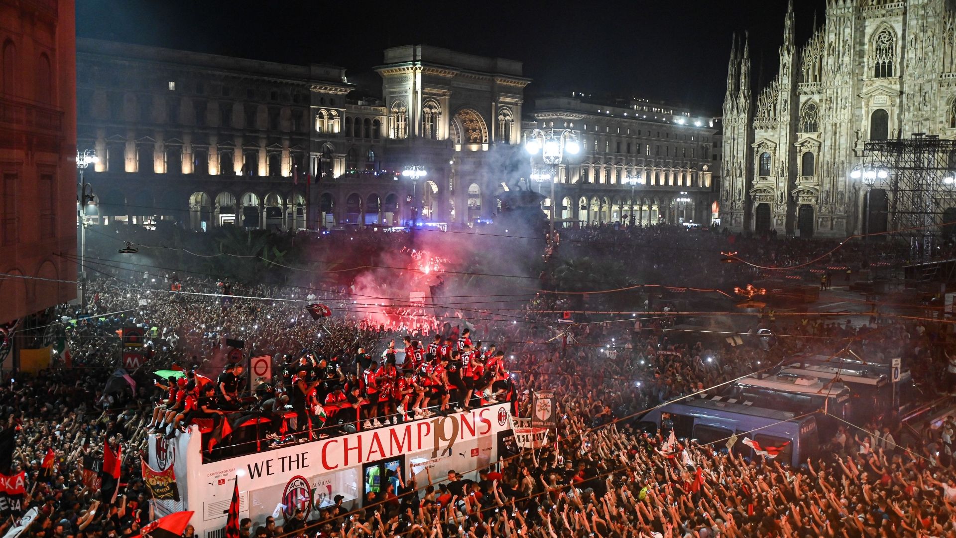 Milan party Scudetto