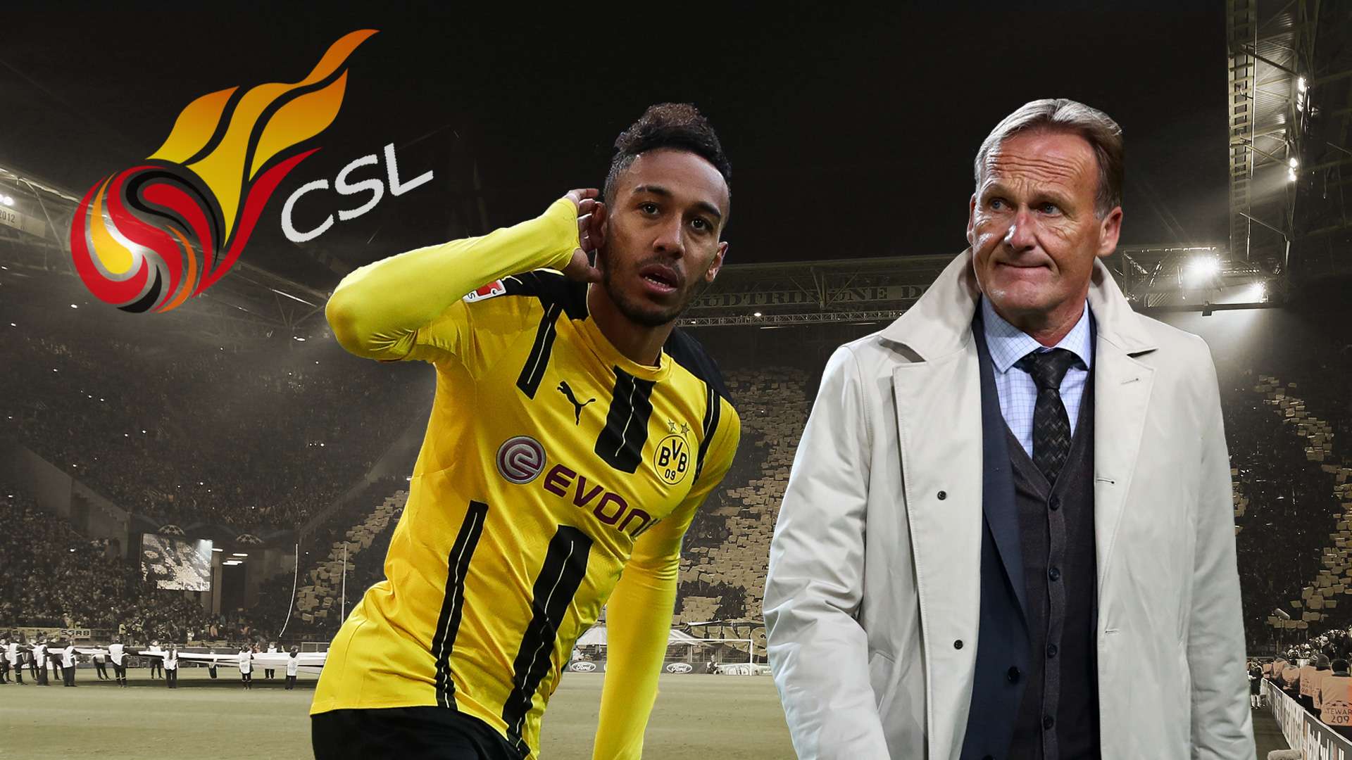 Pierre Emerick Aubameyang Hans Joachim Watzke Borussia Dortmund 17052017