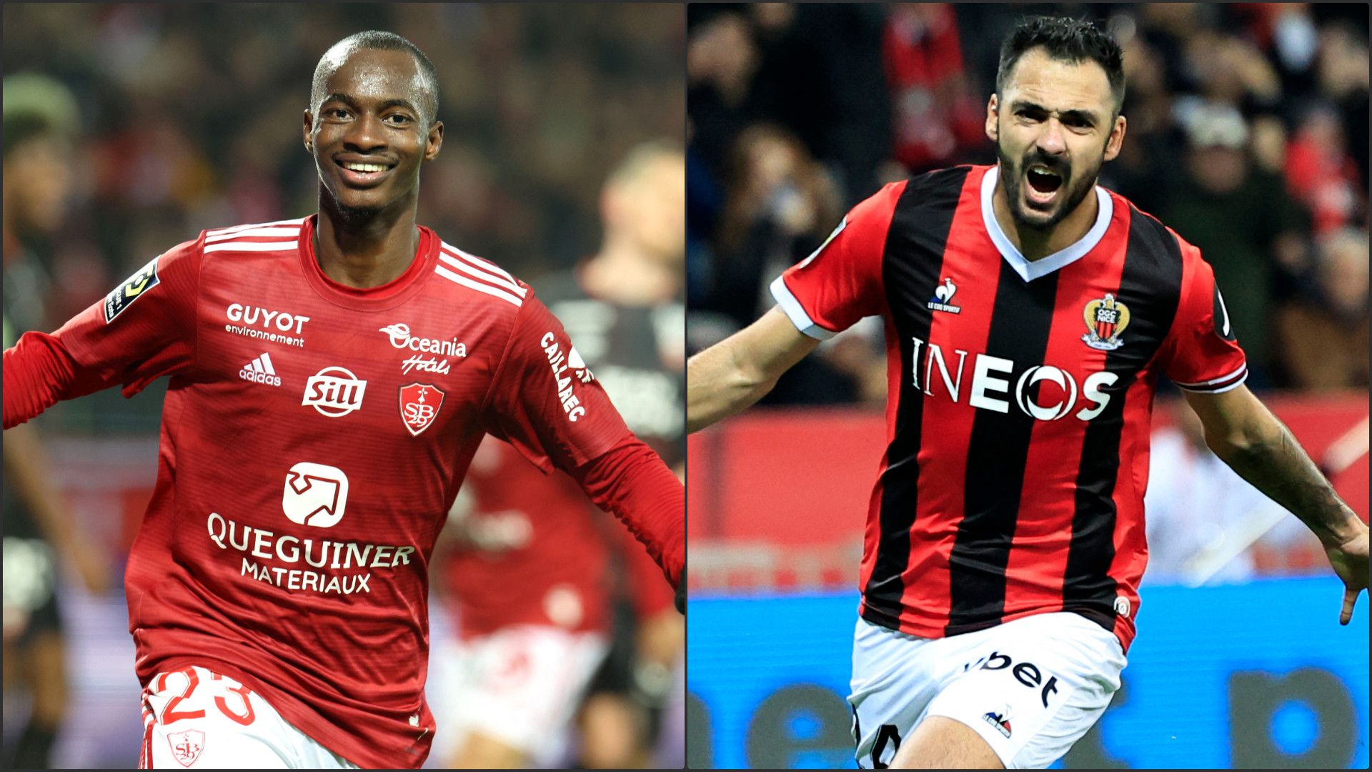 Brest – Nice: TV and unencrypted broadcast, streaming and probable compositions