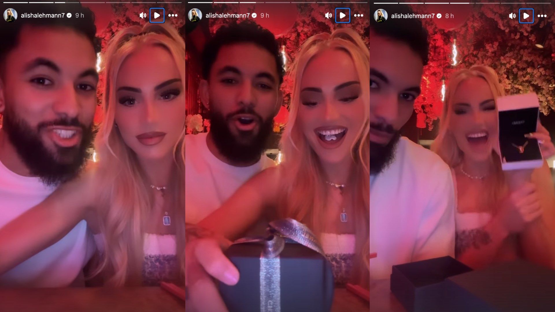 Douglas Luiz Alisha Lehmann surprise