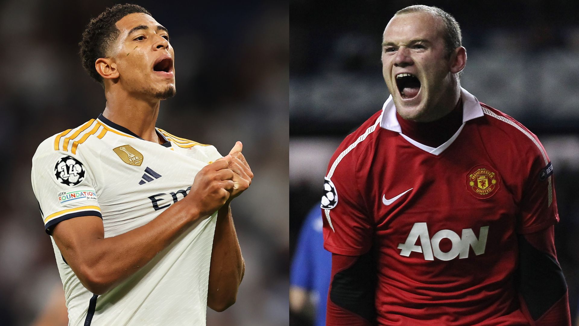 Jude Bellingham Wayne Rooney split