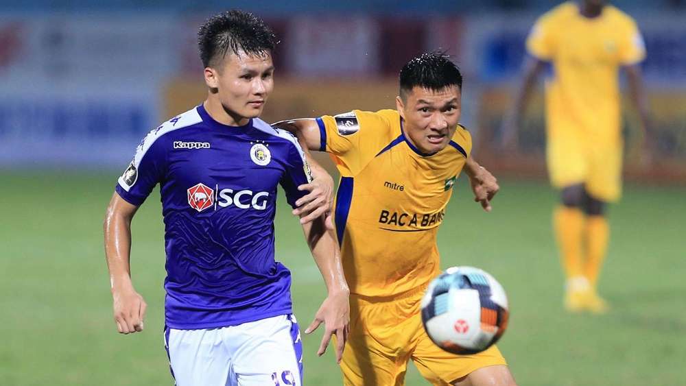 Nguyen Quang Hai vs Tran Dinh Dong Ha Noi FC SLNA V.League 2019