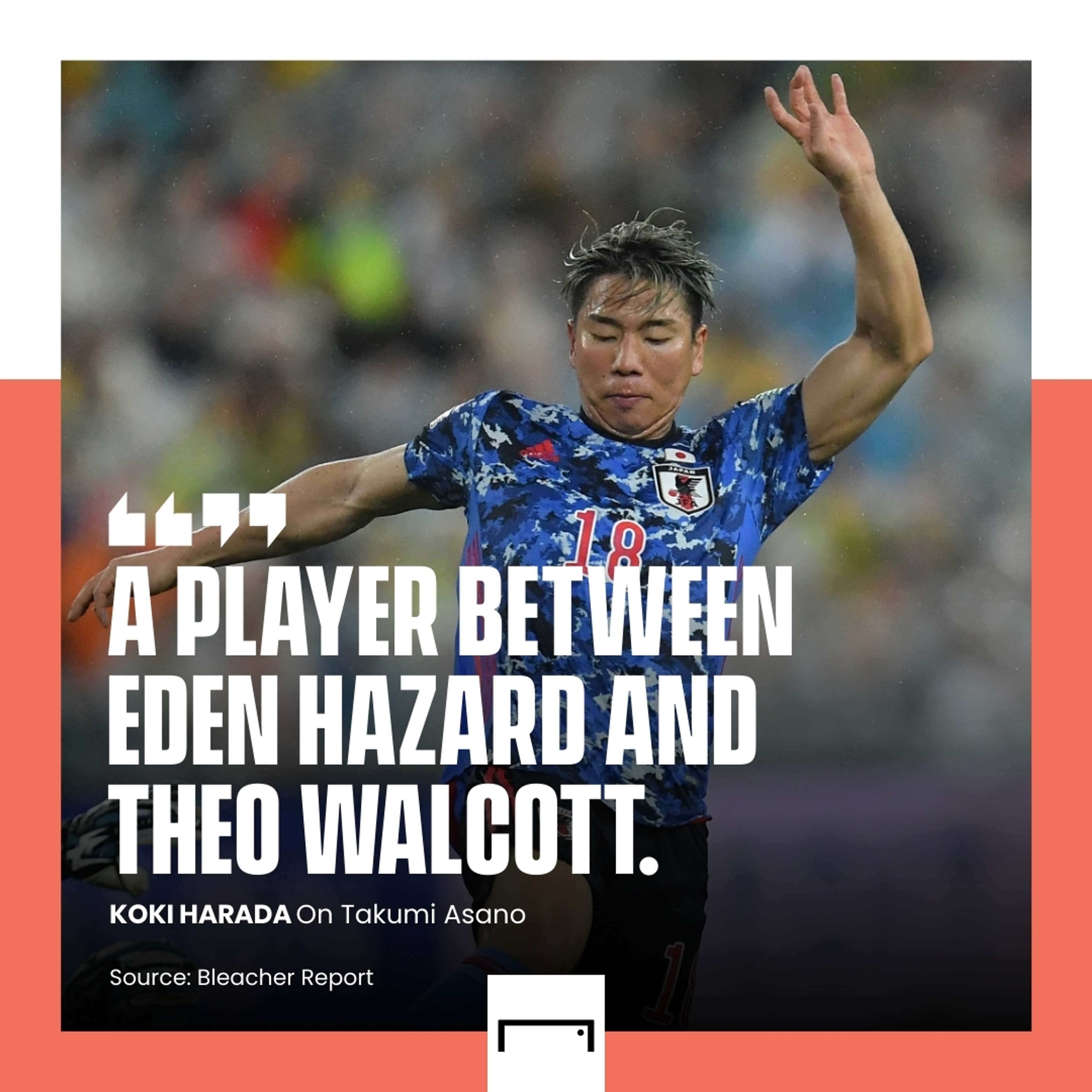 Takuma Asano Eden Hazard Theo Walcott Japan GFX