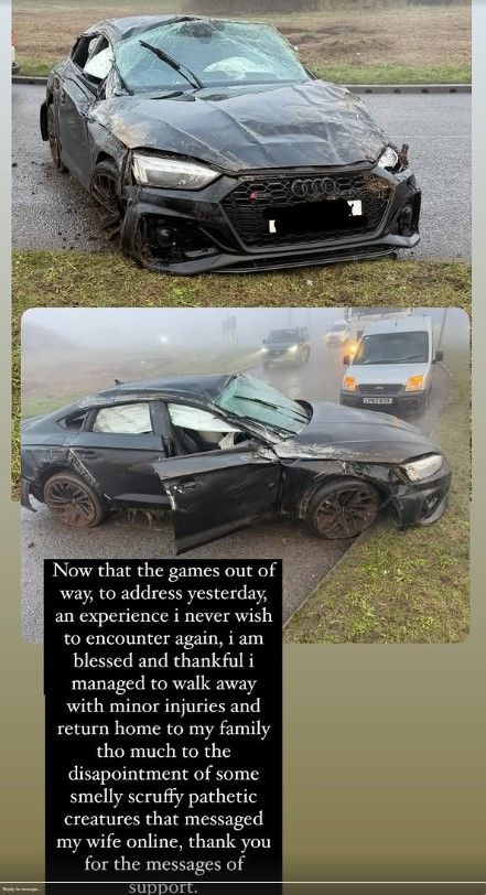 James McClean car crash