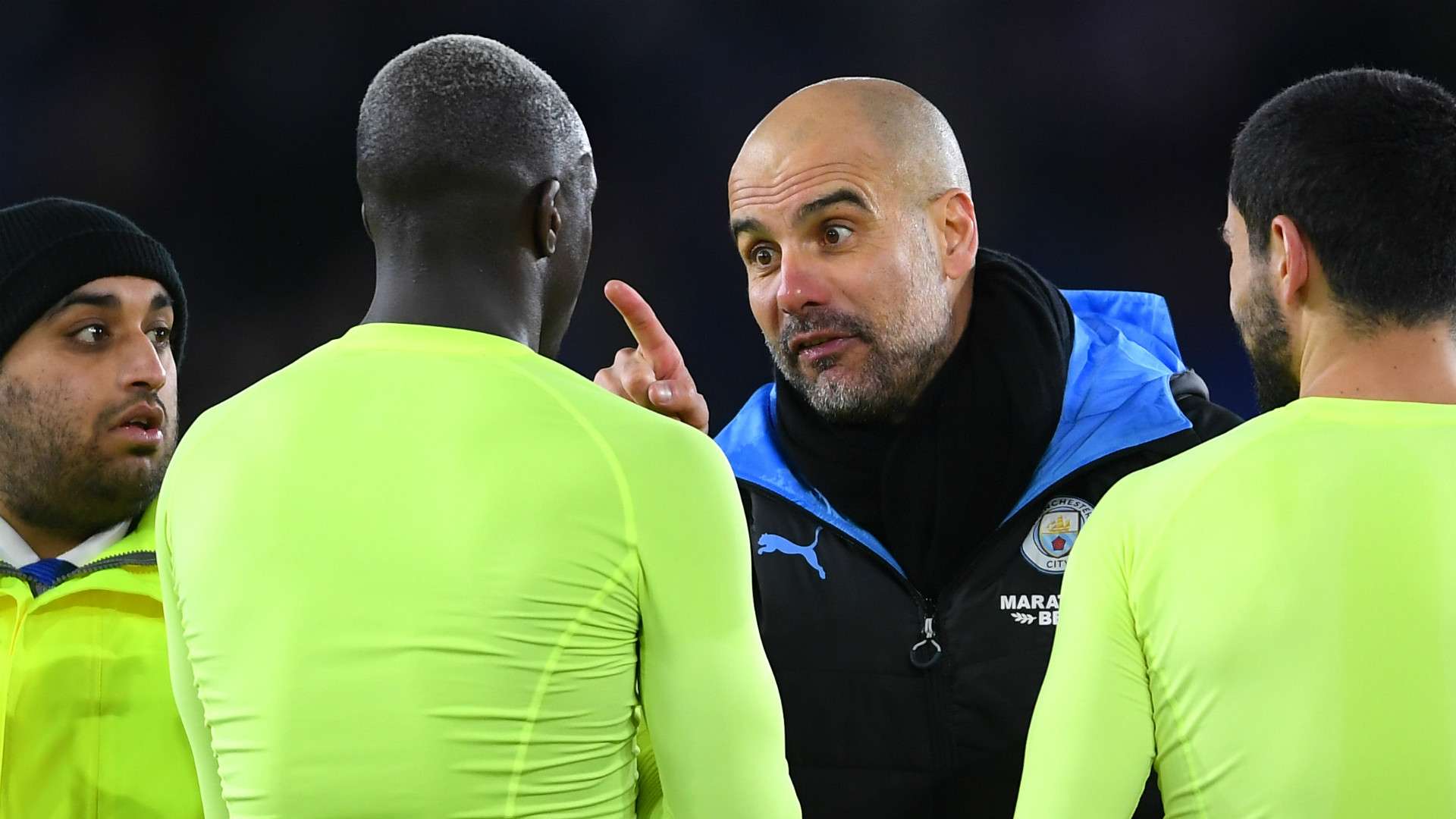 Pep Guardiola Benjamin Mendy Manchester City 2019-20