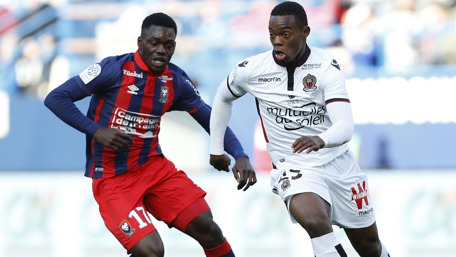 Jean-Victor Makengo Wylan Cyprien Caen Nice Ligue 1 06112016