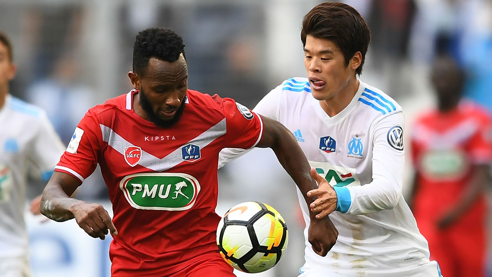 Lenny Nangis Hiroki Sakai Marseille Valenciennes Coupe de France 07012018