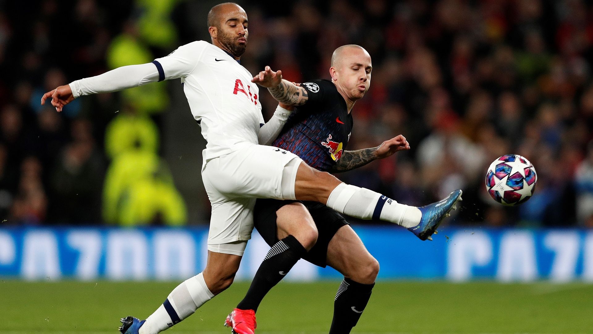 Lucas Moura Angelino Tottenham Hotspur RB Leipzig Champions League 2020