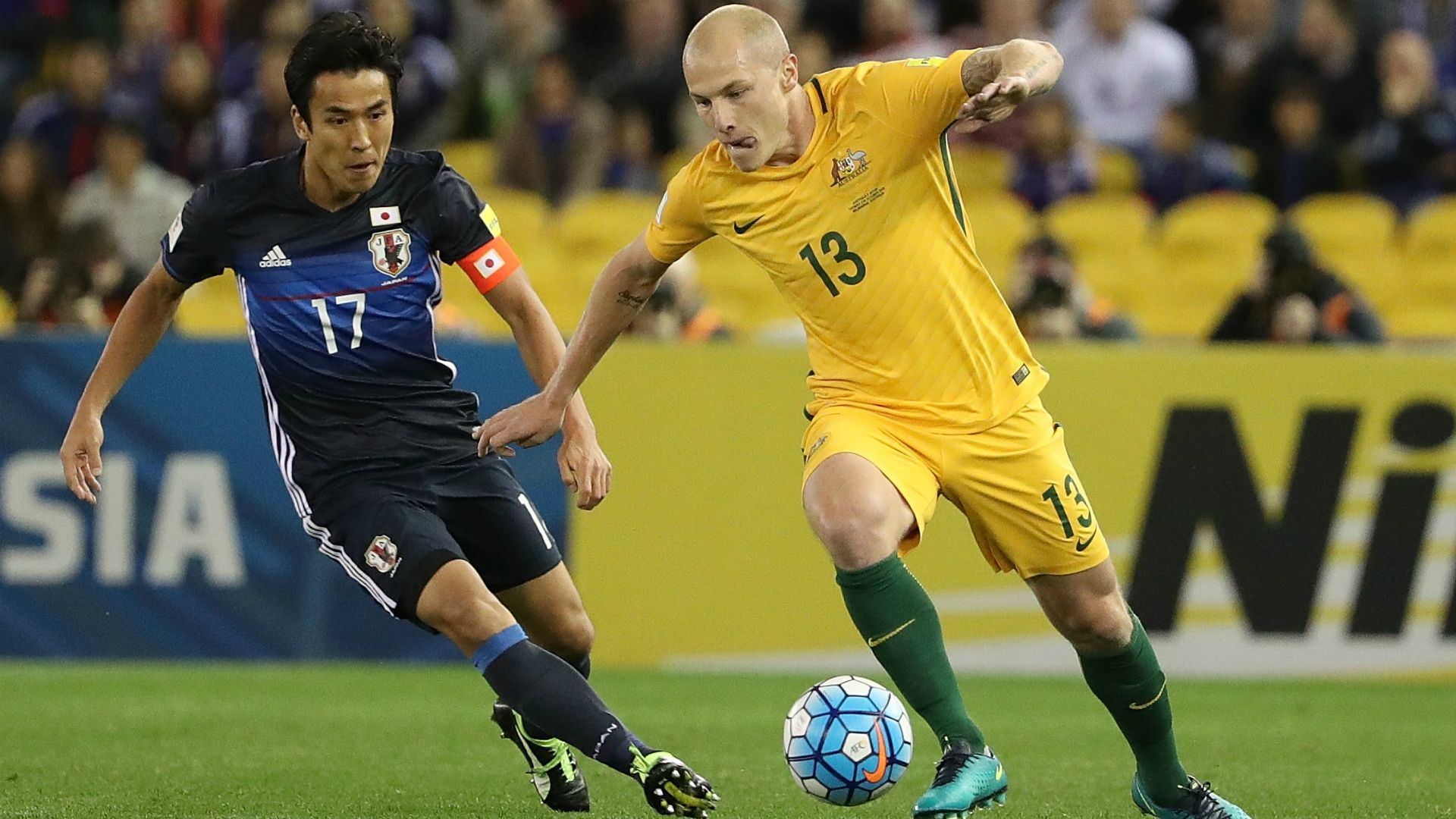 Aaron Mooy Australia v Japan World Cup qualifying 11102016