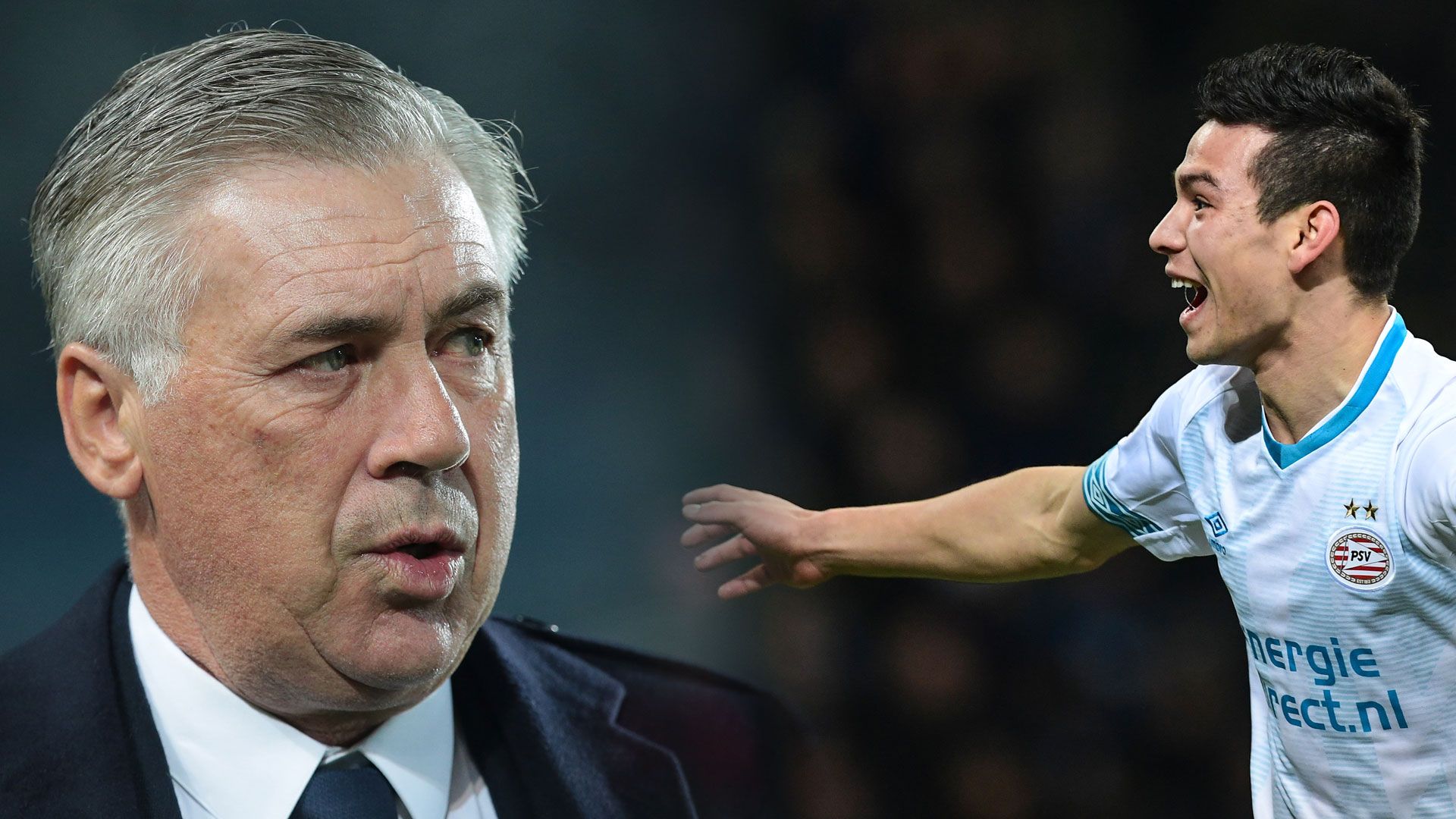 GFX Carlo Ancelotti Hirving Lozano