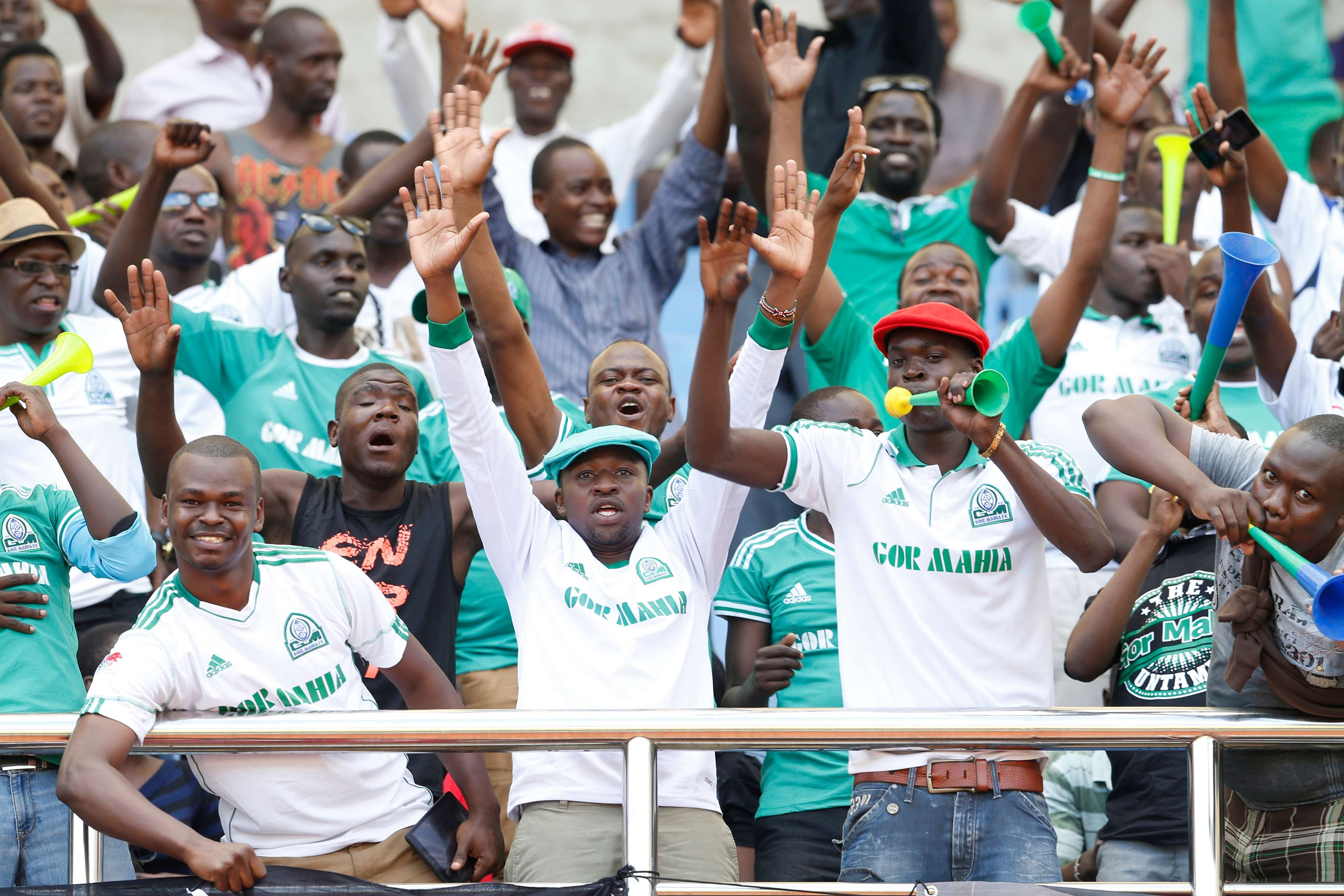 Gor Mahia fans have turned out in large numbers to cheer their team in Tanzania