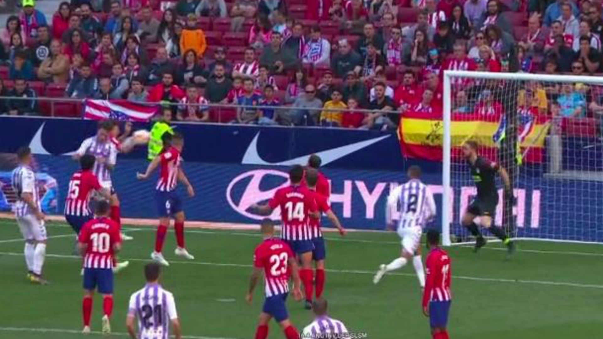 Mano Arias. Atletico Valladolid Captura TV