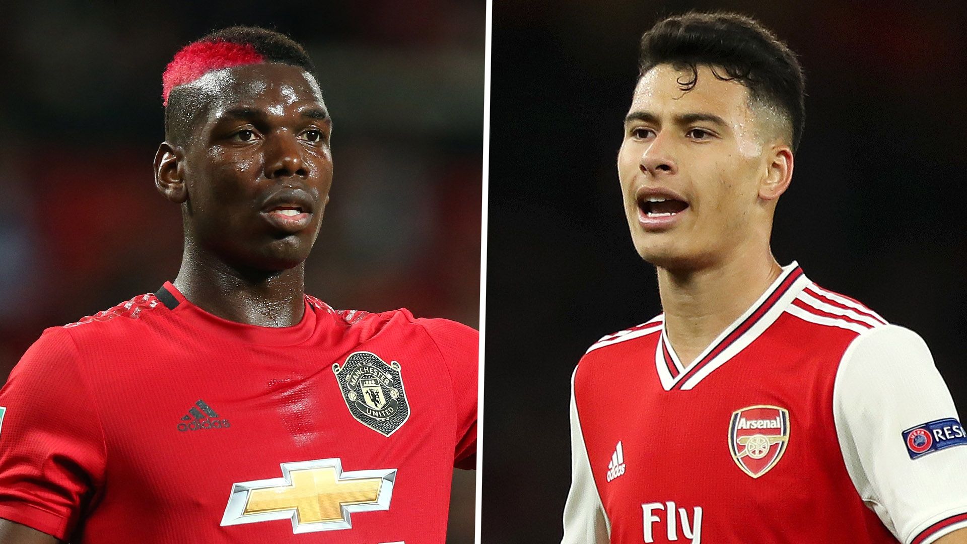 Paul Pogba Gabriel Martinelli Man Utd Arsenal