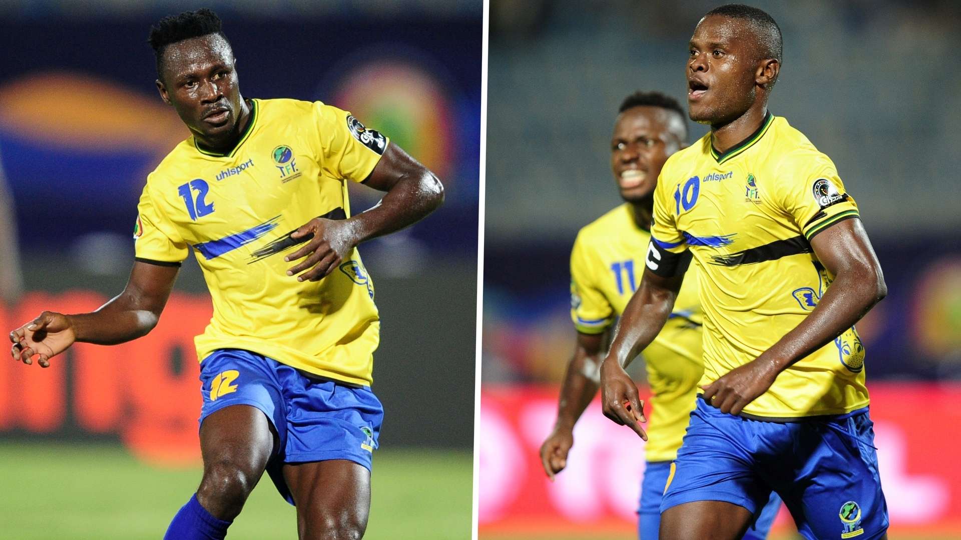 Tanzania strikers Mbwana Samatta and Simon Msuva.