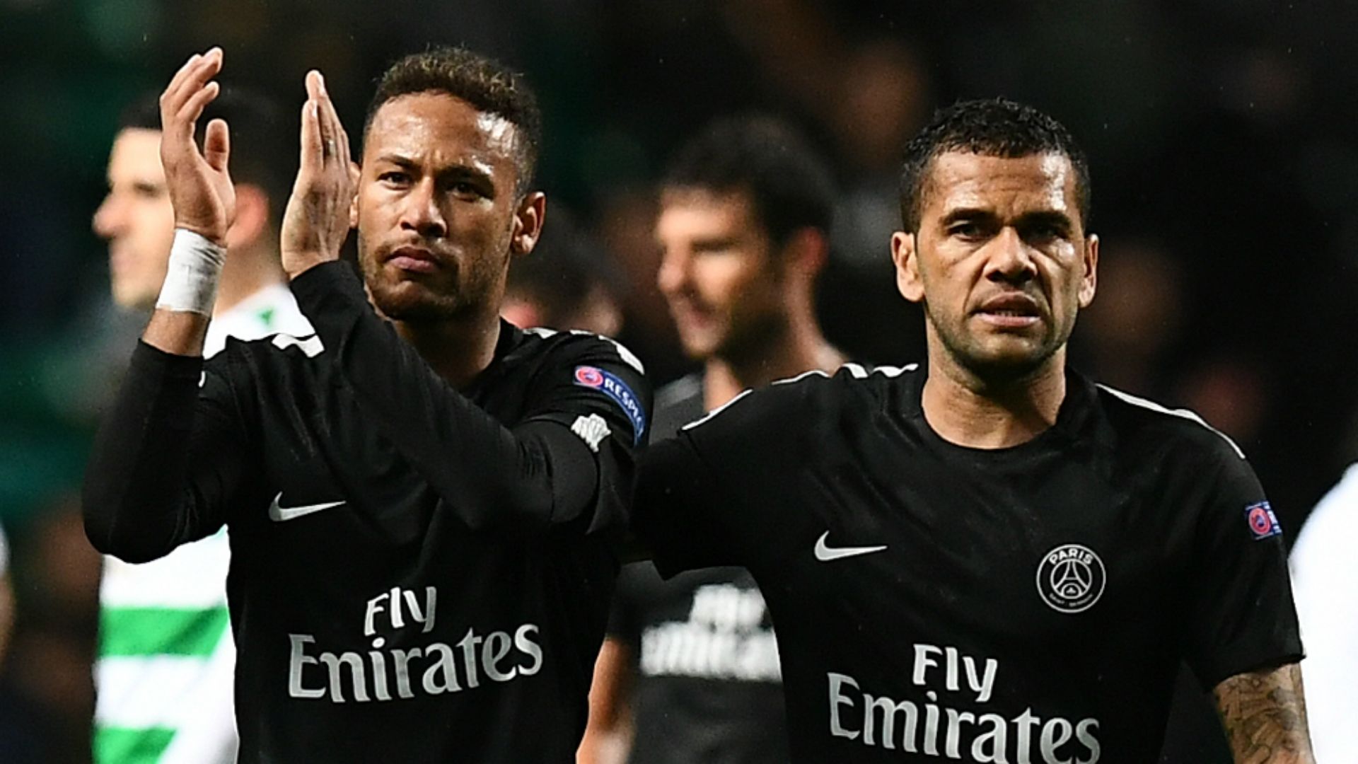Neymar Dani Alves PSG Celtic UCL 12092017