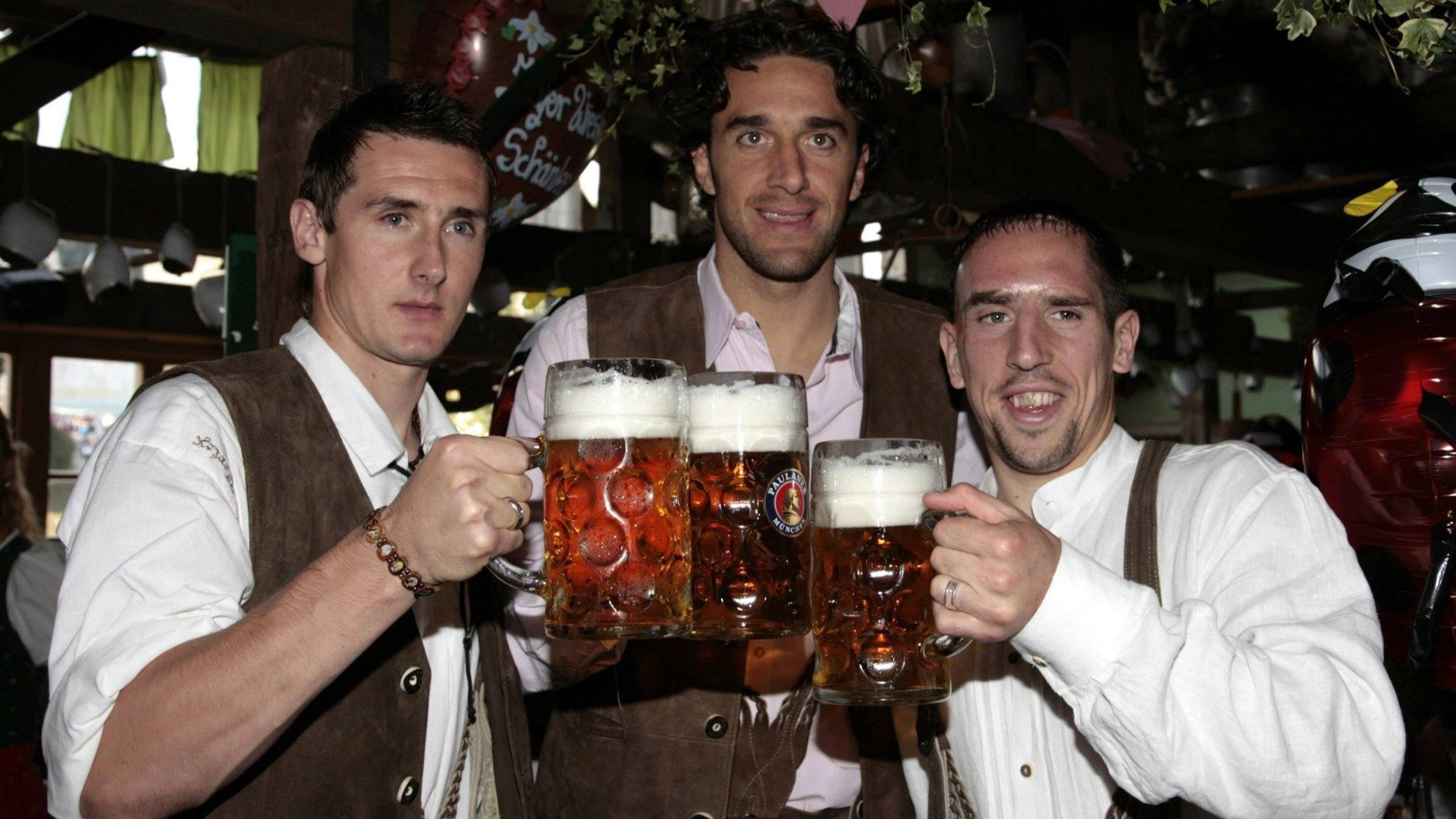 ONLY GERMANY Miroslav Klose Luca Toni Franck Ribery Oktoberfest FC Bayern 2007