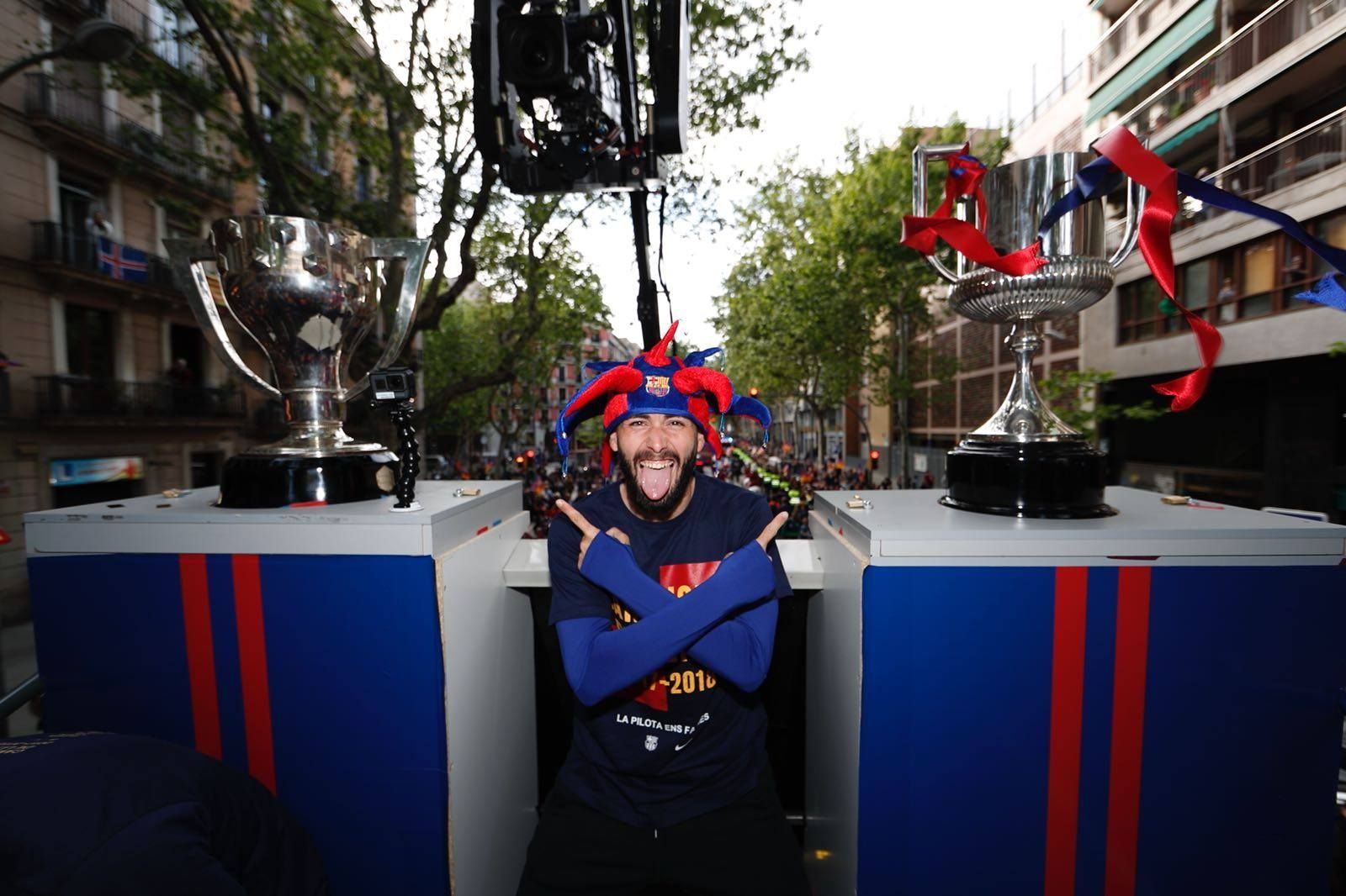 Barcelona bajnoki cím ünneplés