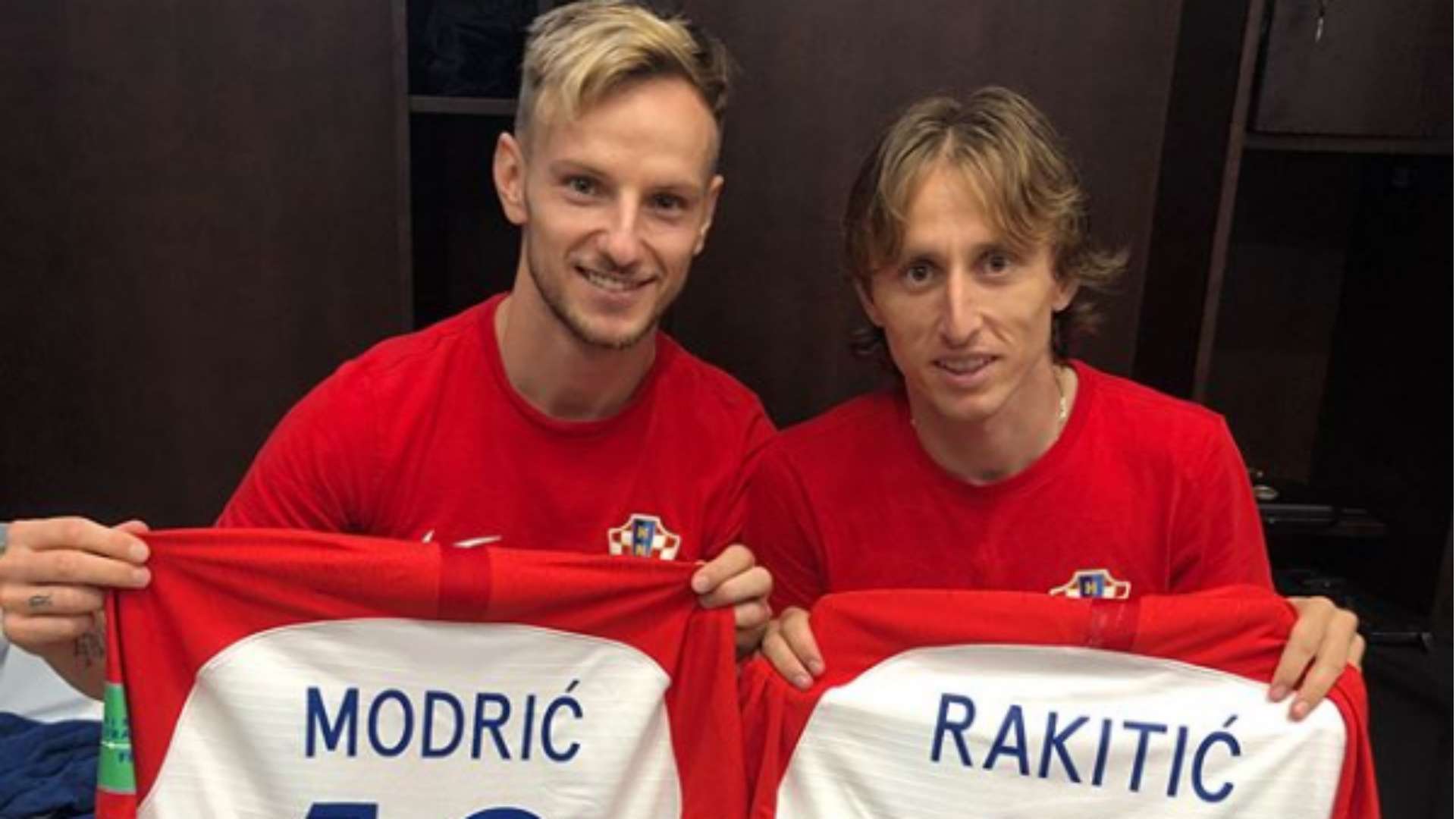 Ivan Rakitic Luka Modric Croatia 15072018