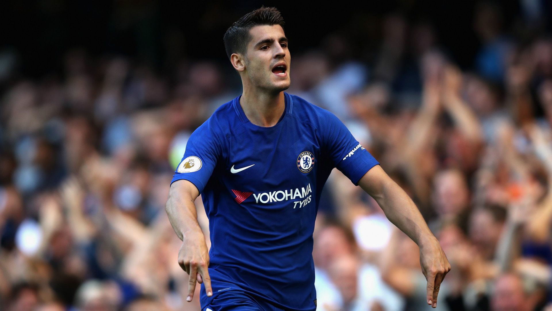 Alvaro Morata Chelsea Everton Premier League