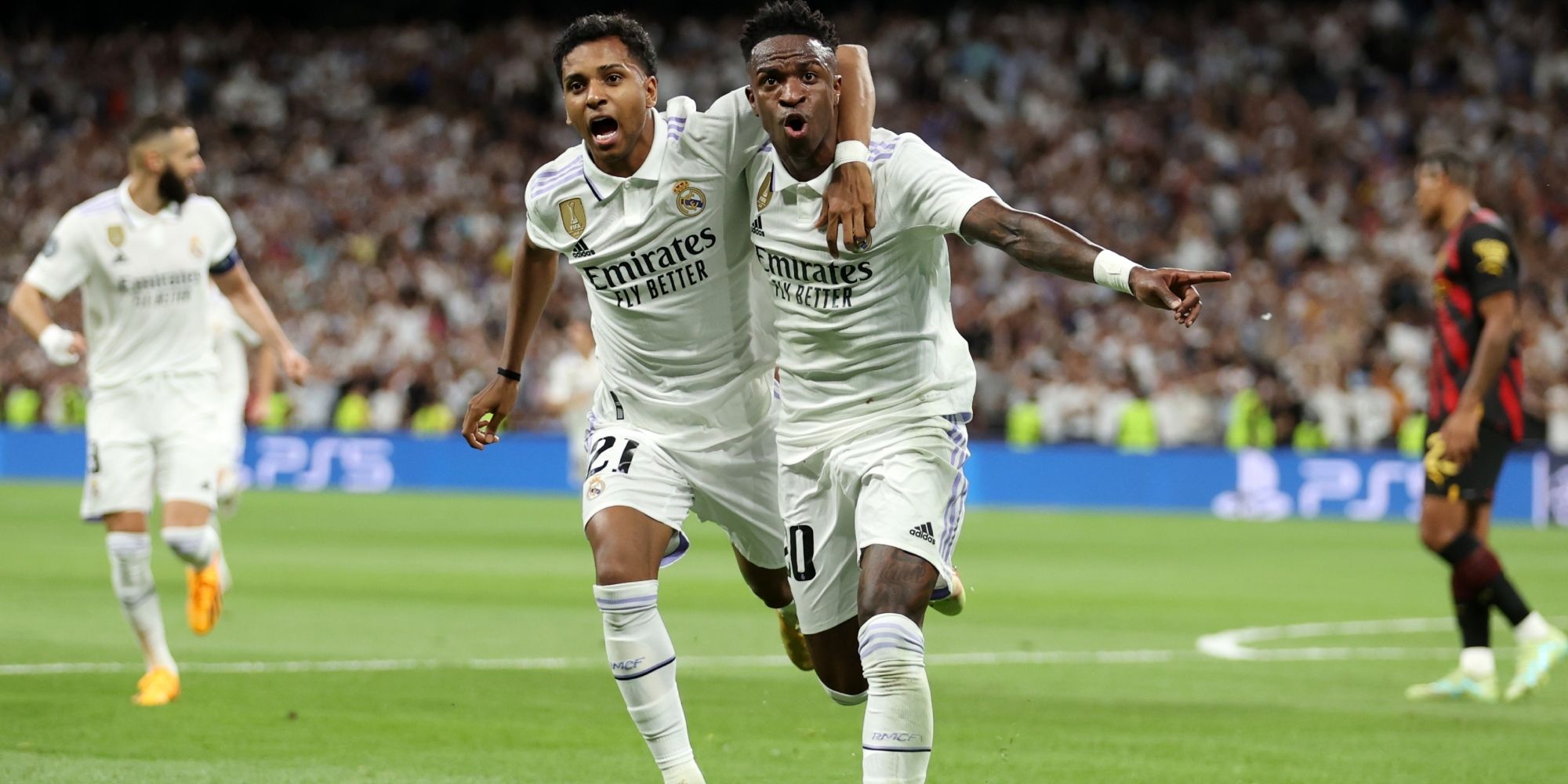 Rodrygo Vinicius Real Madrid Manchester City Champions League 2022-23 2:1