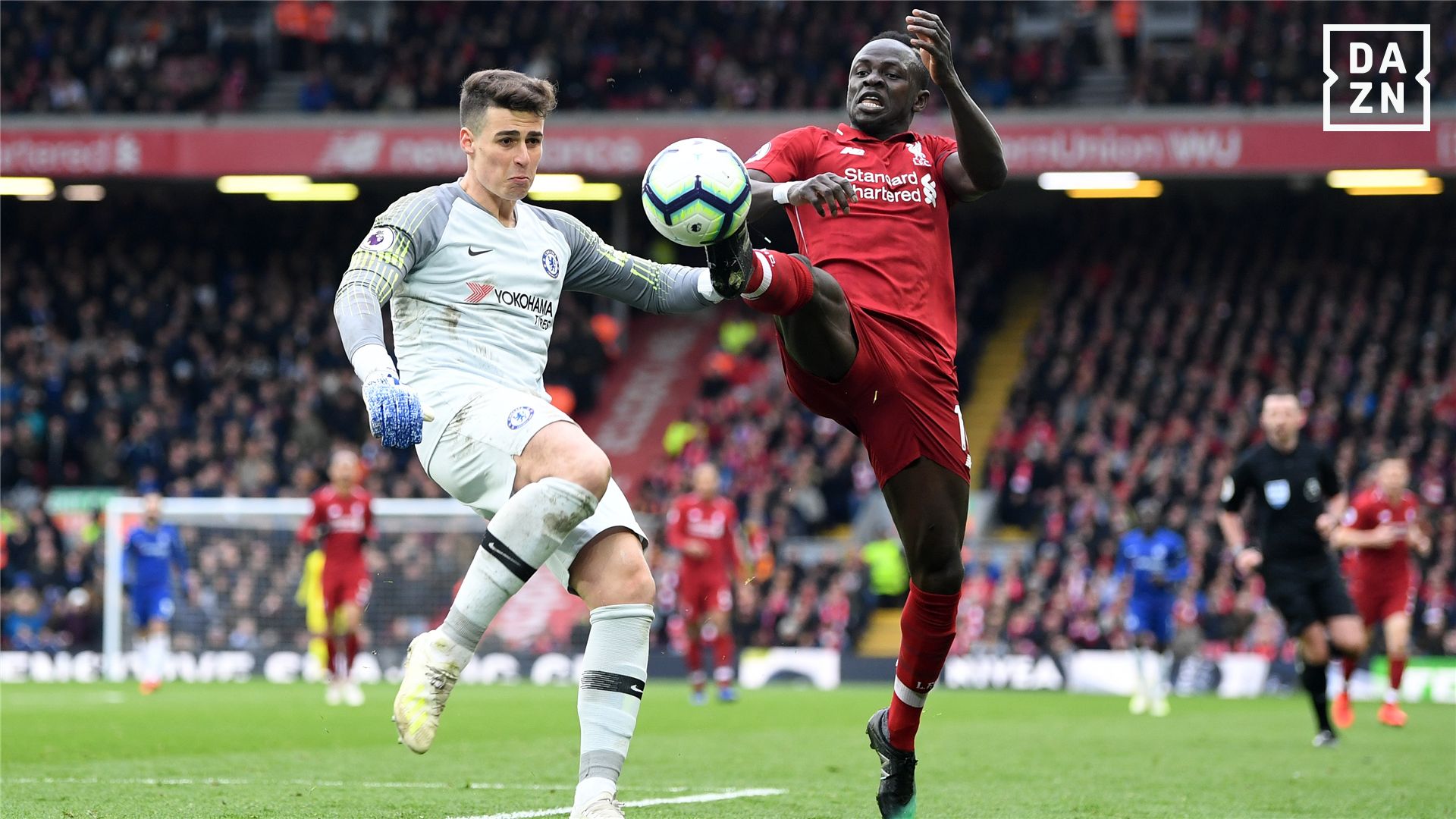 Kepa y Mané, Chelsea-Liverpool