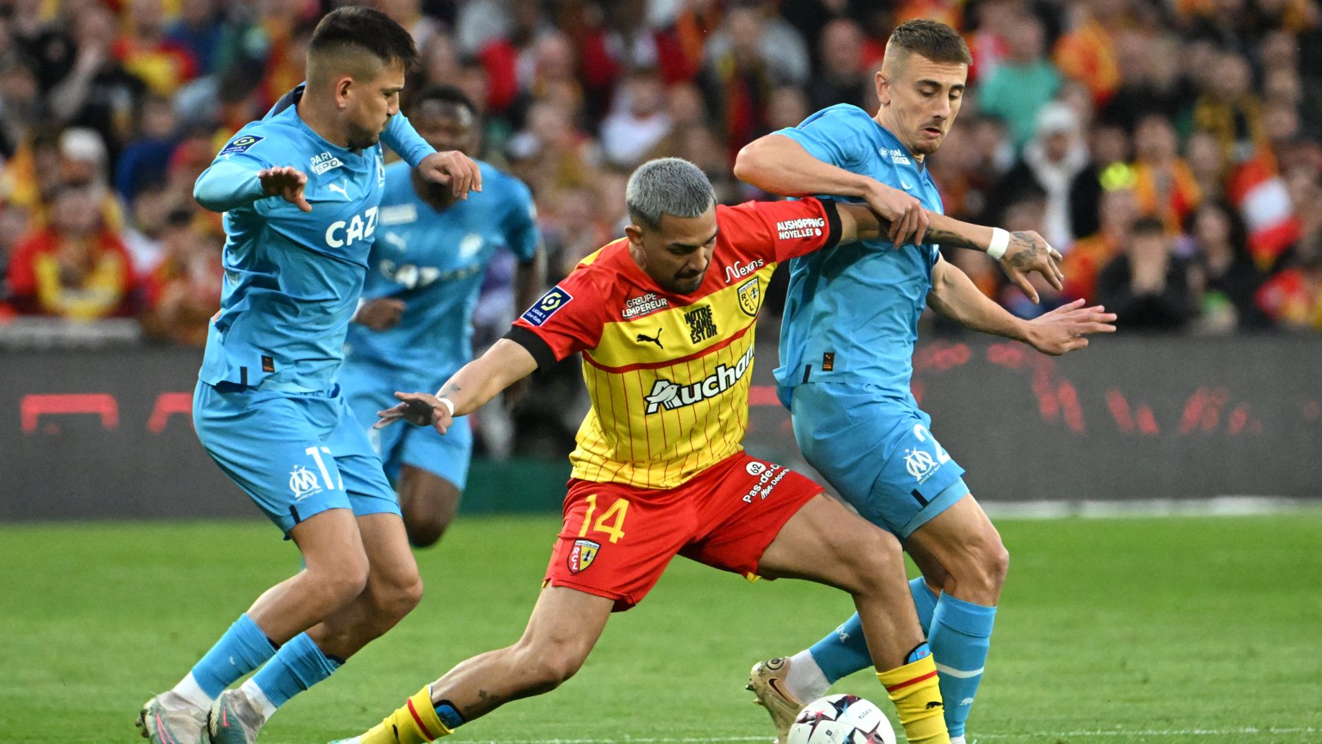 Facundo Medina Valentin Rongier Lens Marseille Ligue 1 06052023