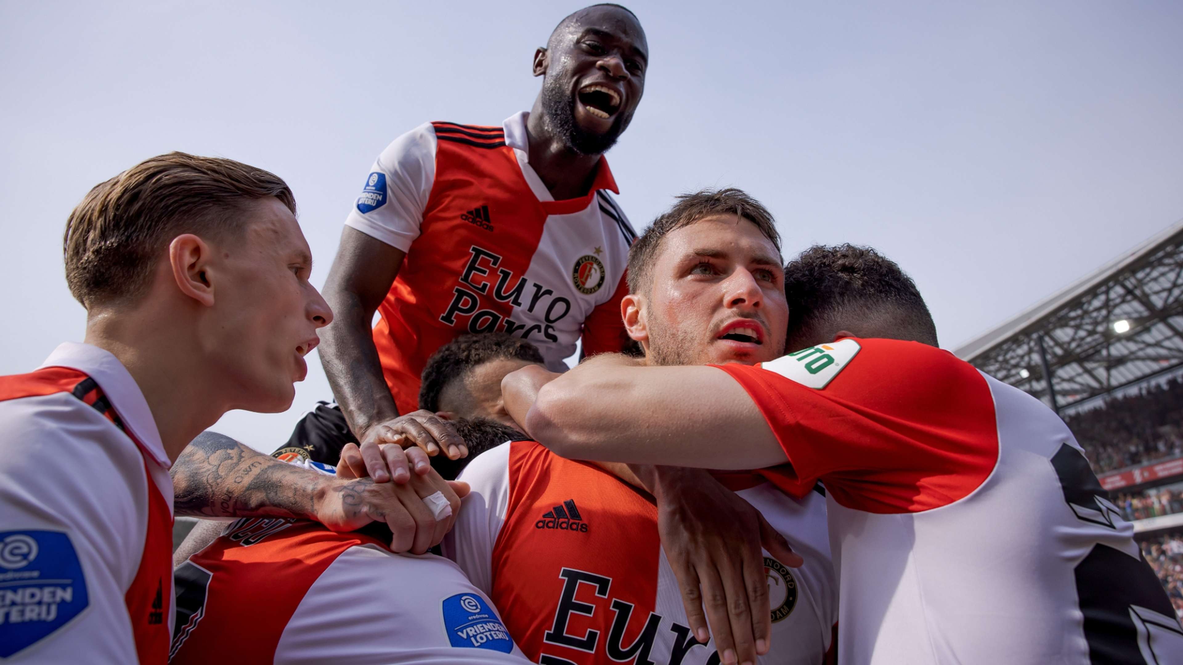 Feyenoord celebrates the title from Eredivisie