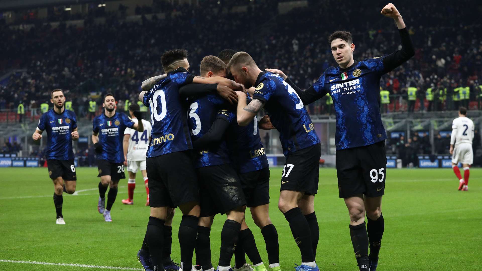 Celebration Inter Cagliari Serie A