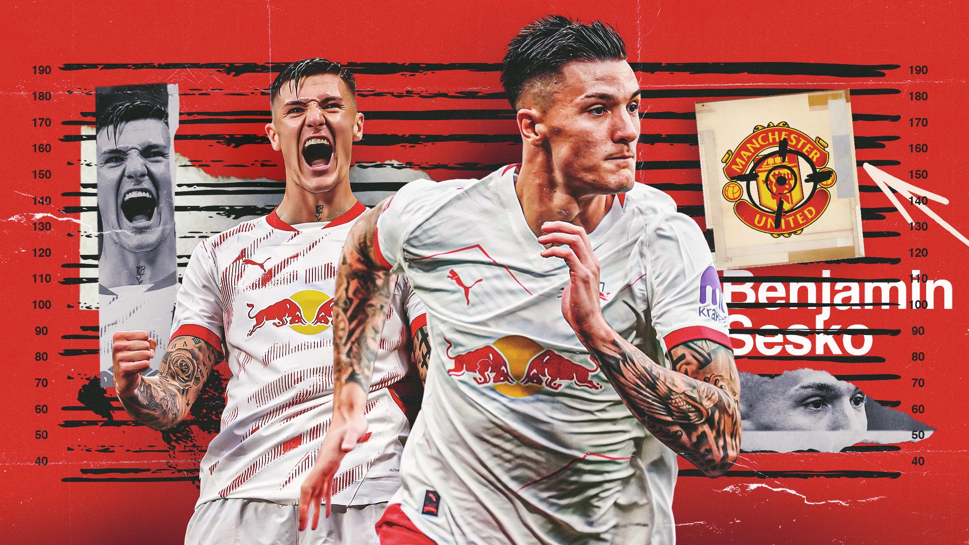 Benjamin Sesko Man Utd GFX