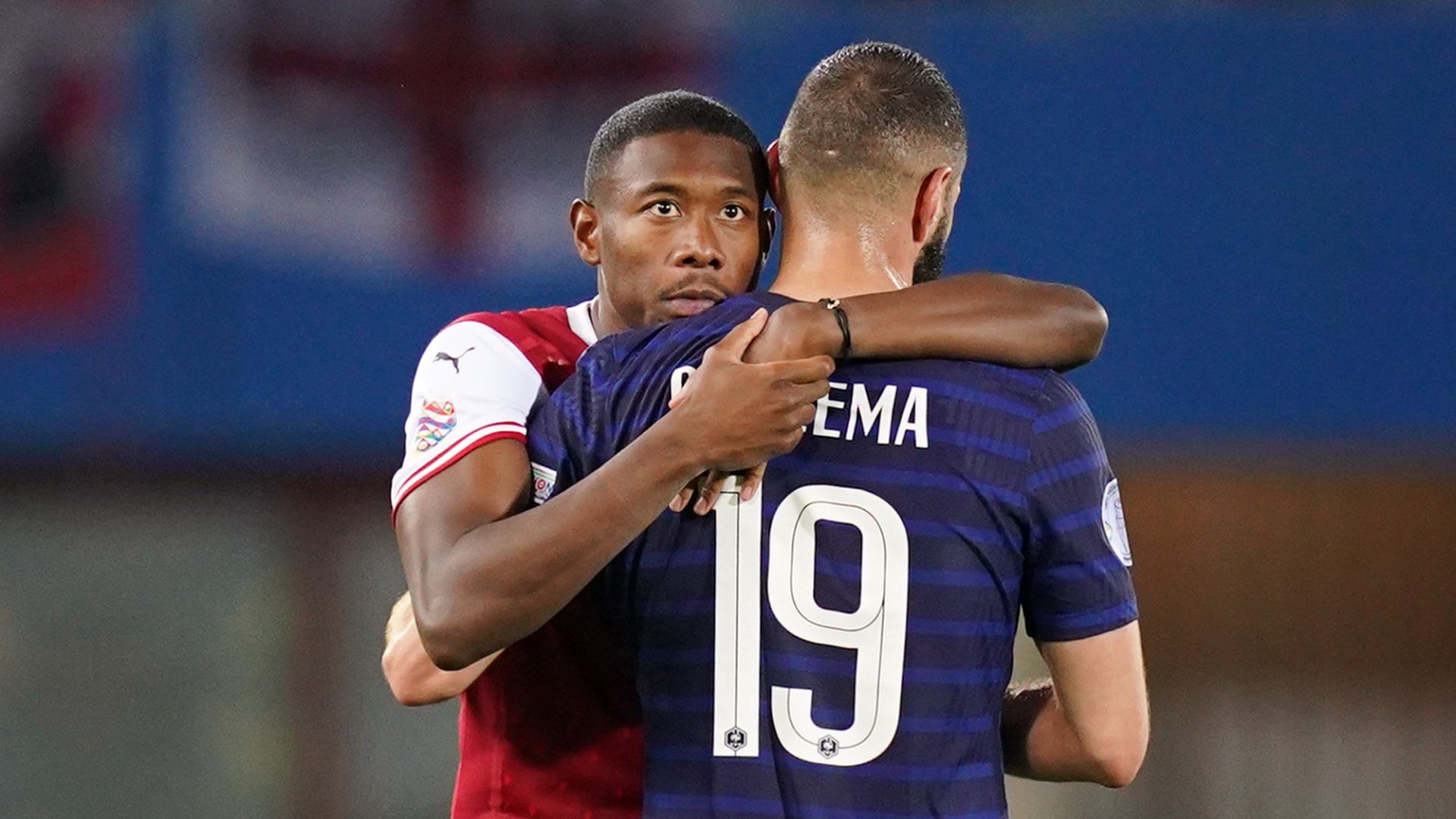 Autriche France David Alaba Karim Benzema