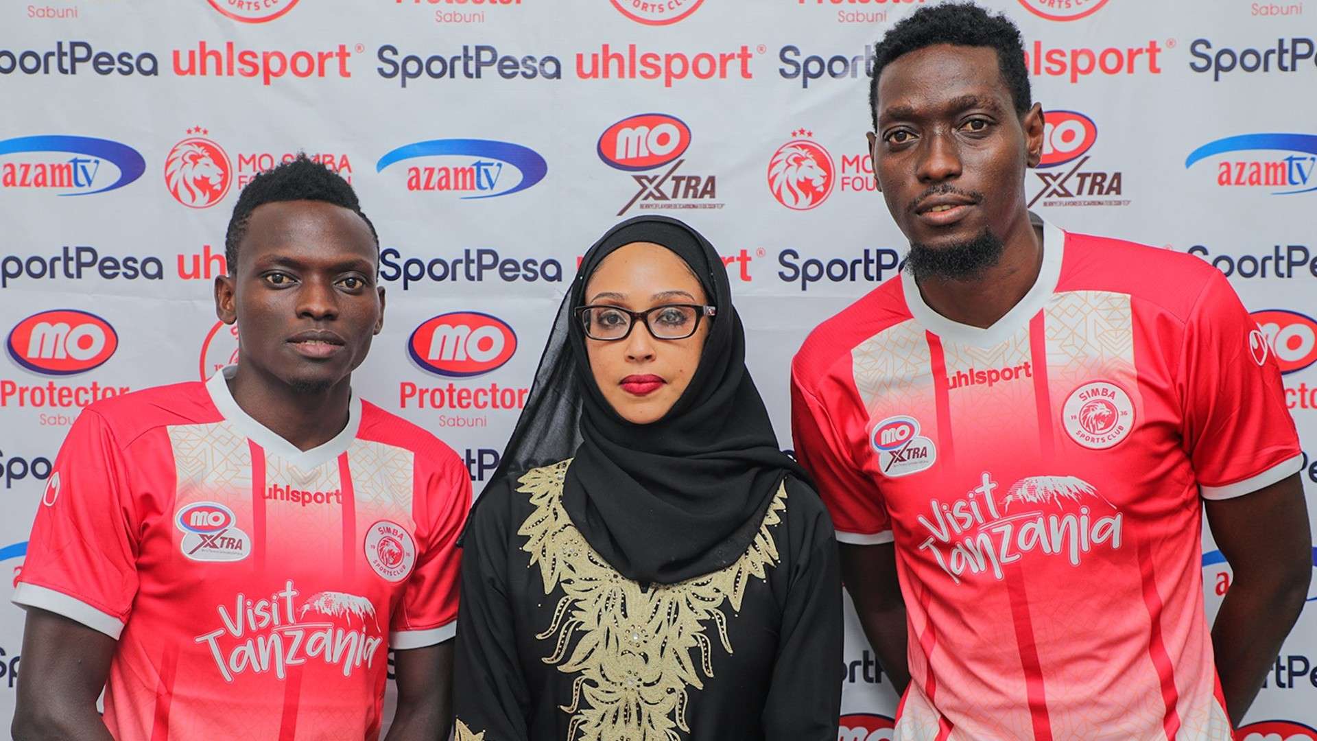 Barbara Gonzalez, John Bocco and Mohamed Hussein and Simba SC.