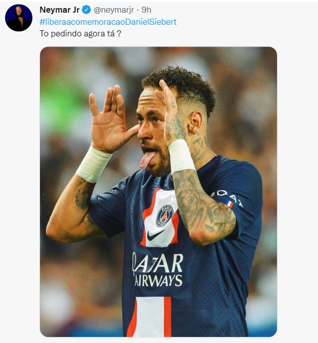 Neymar celebration