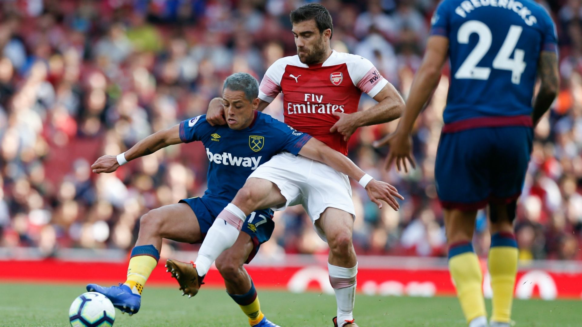Chicharito West Ham - Arsenal