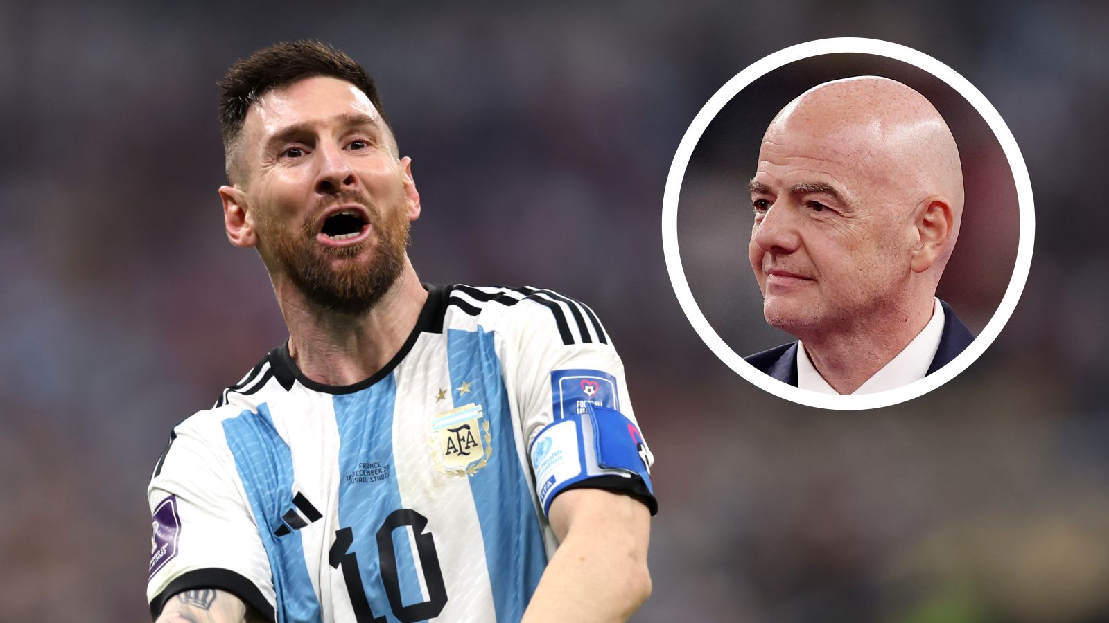 Lionel Messi Gianni Infantino Netzreaktionen gfx