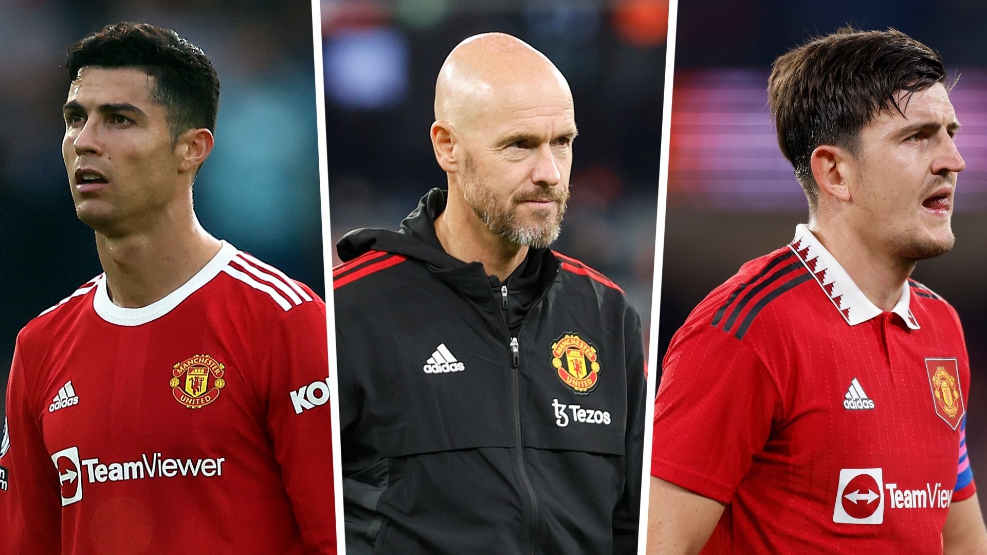 Cristiano Ronaldo Erik Ten Hag Harry Maguire