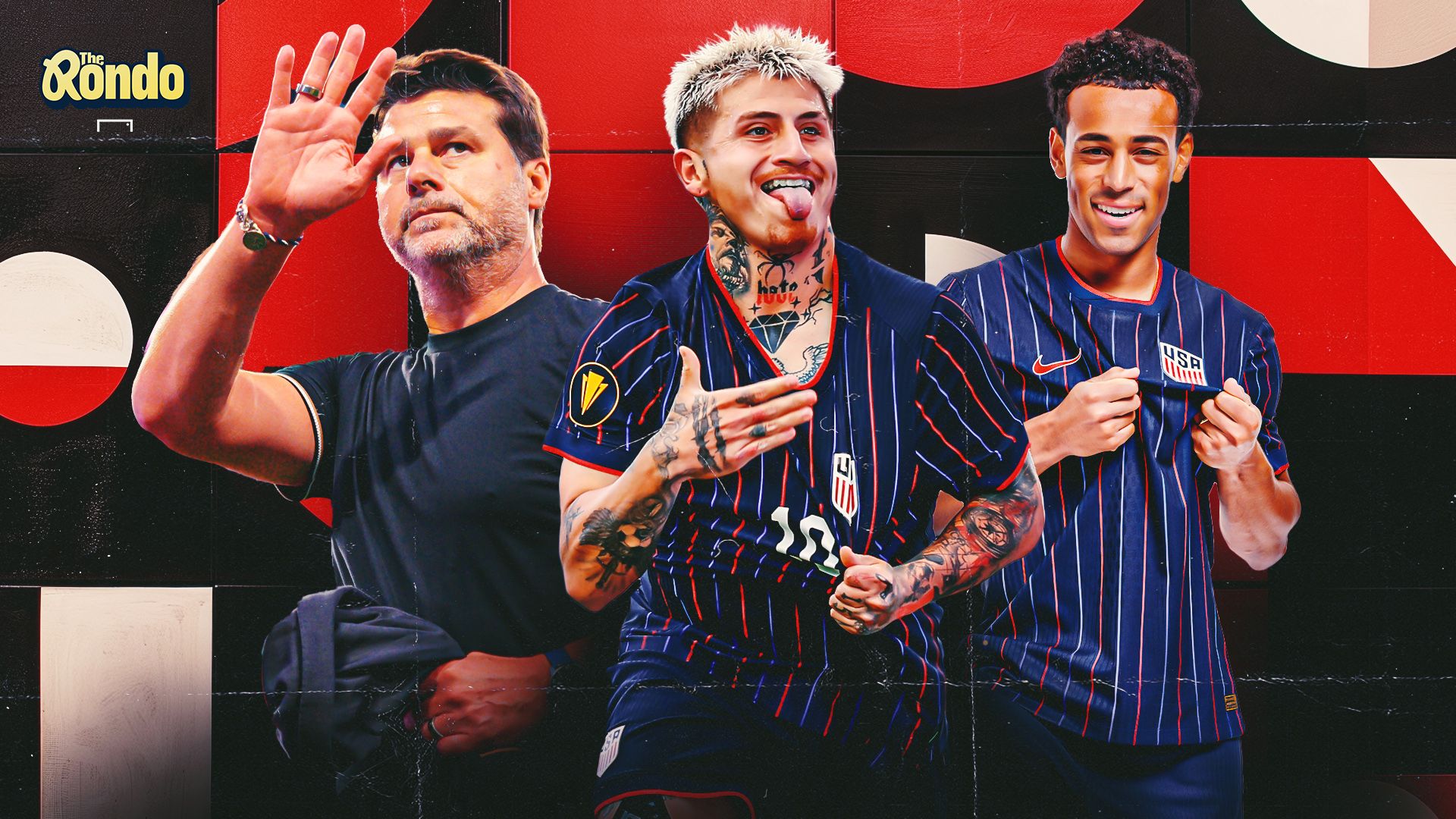 Mauricio Pochettino, Diego Luna, Tyler Adams USMNT