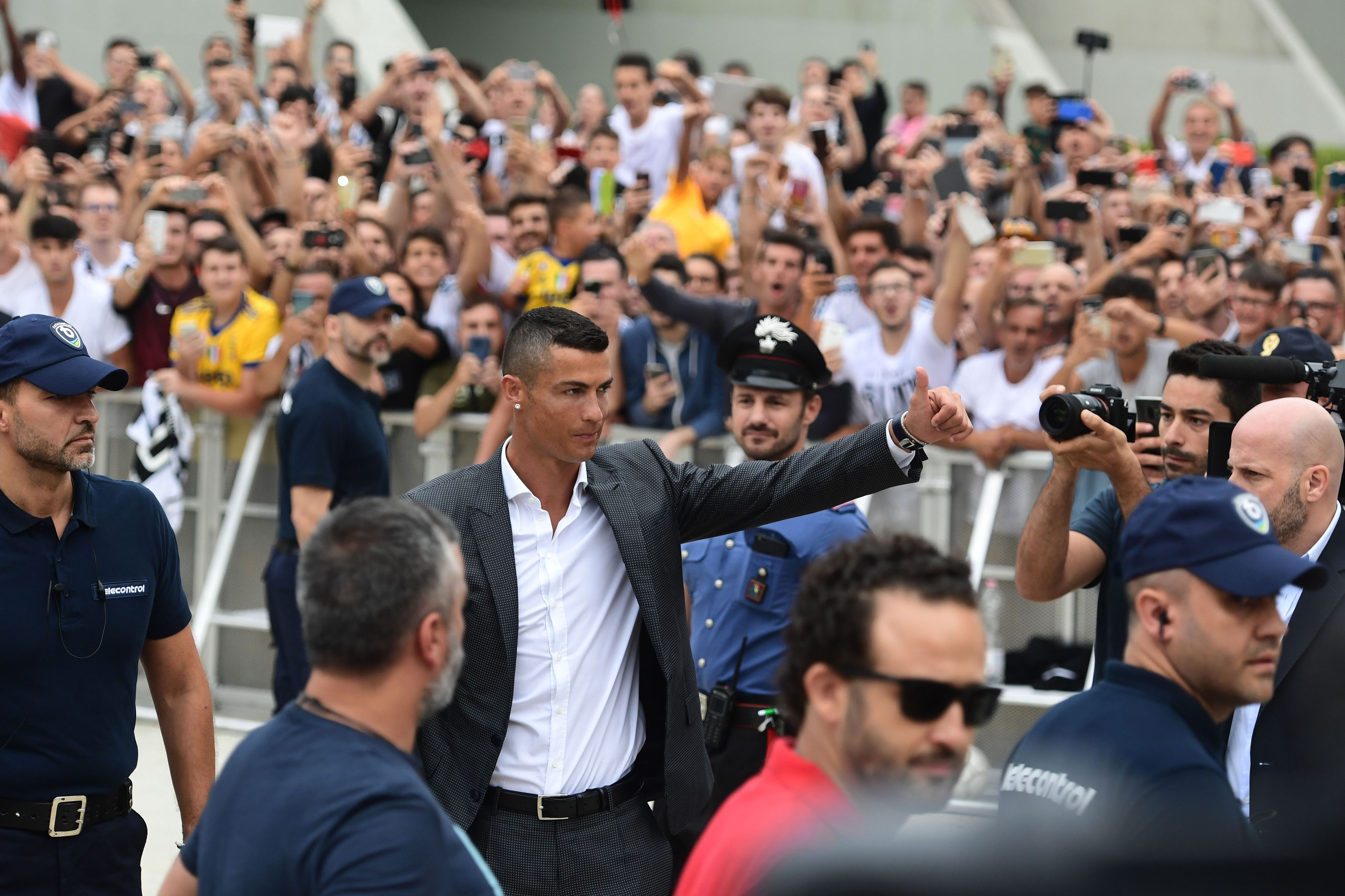 Ronaldo arriving J Medical Center