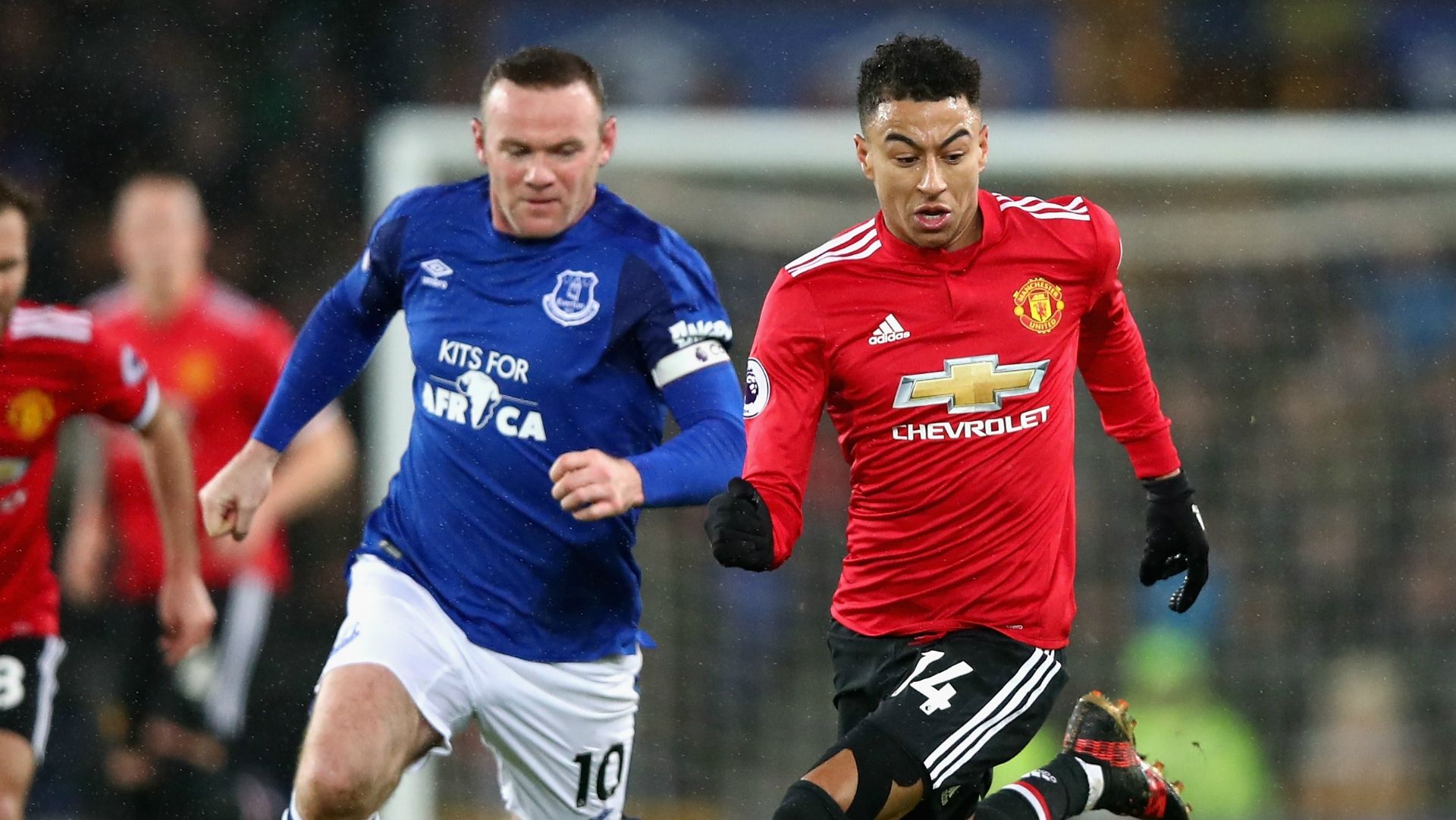 Wayne Rooney Jesse Lingard Everton Manchester United