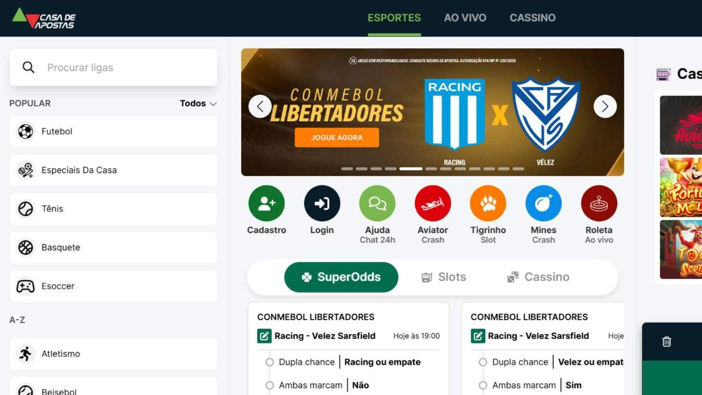 Casa de Apostas esportes
