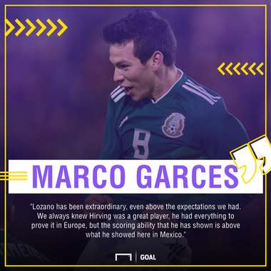 GFX Info Marco Garces quote Hirving Lozano PSV