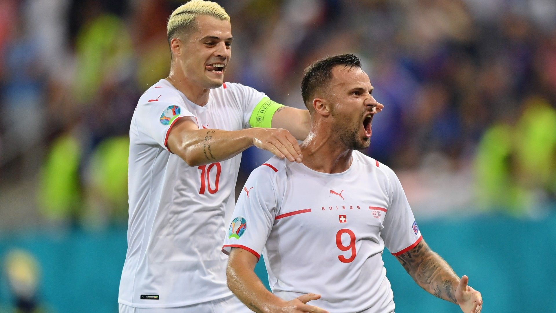 Xhaka Seferovic France Switzerland Euro 2020
