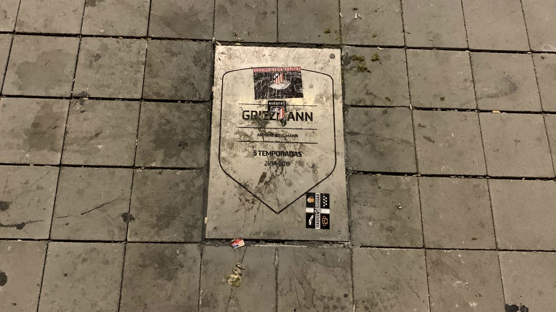 La placa de Griezmann