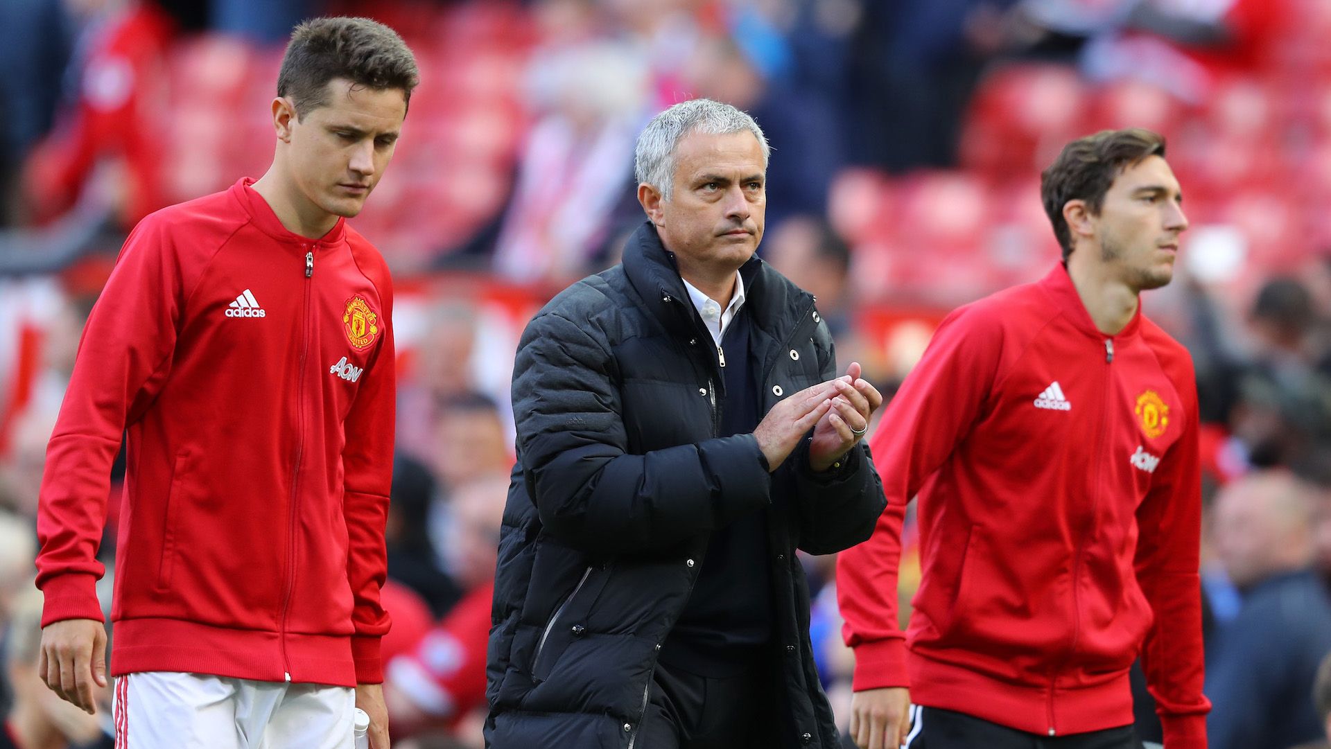 Ander Herrera, Jose Mourinho & Matteo Darmian