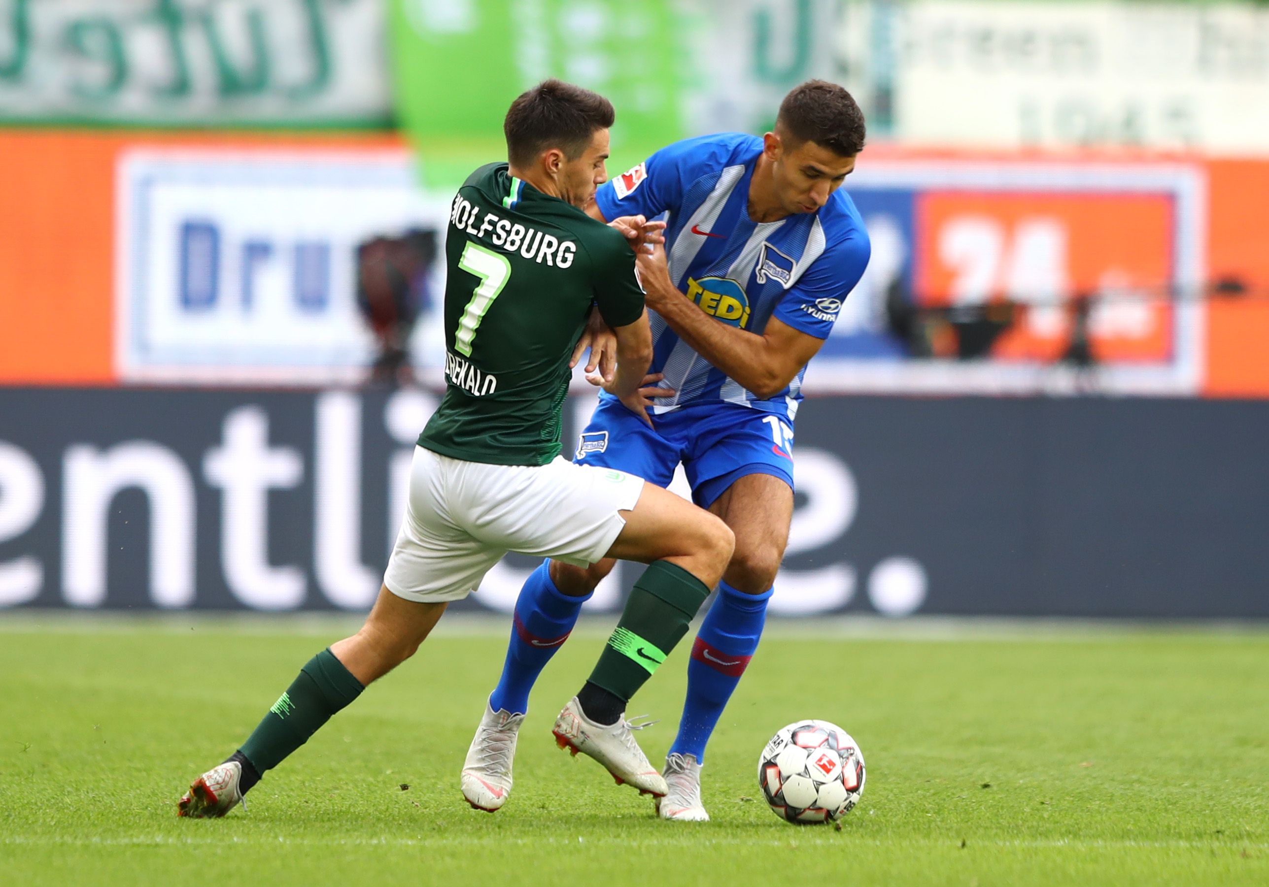 Josip Brekalo Marko Grujic VfL Wolfsburg Hertha BSC Bundesliga 15092018