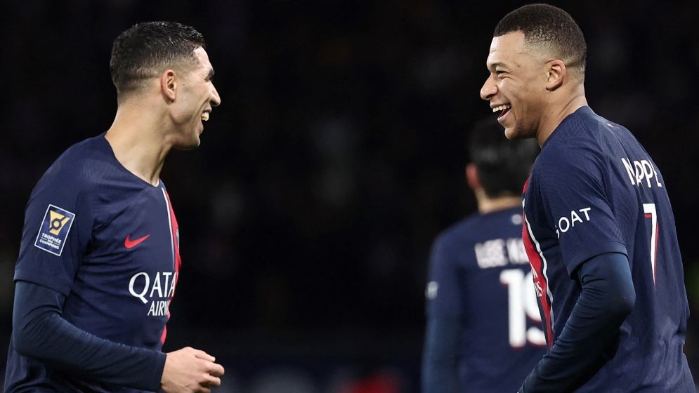 kylian mbappe achraf hakimi getty images