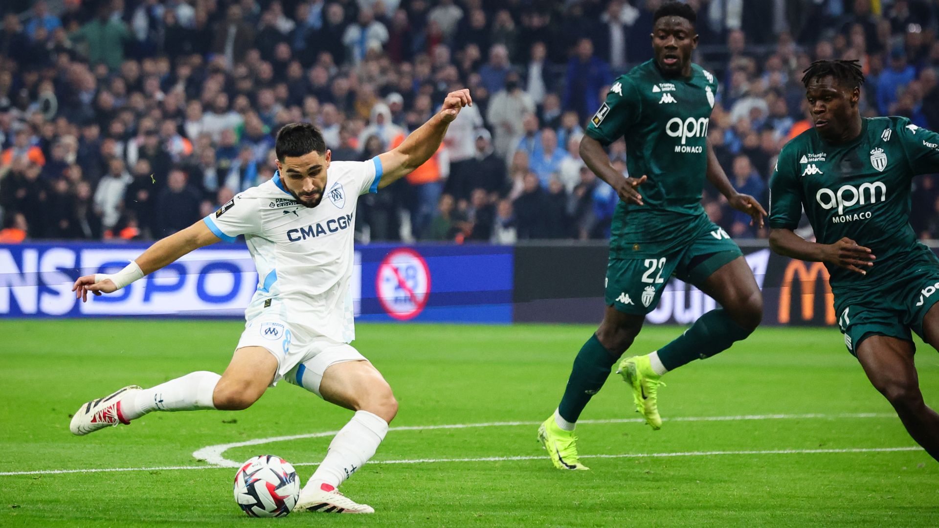 Neal Maupay Marseille Monaco Ligue 1 01122024